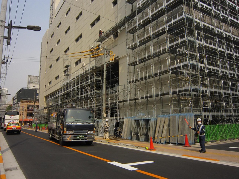 新城街道日本三年建筑工